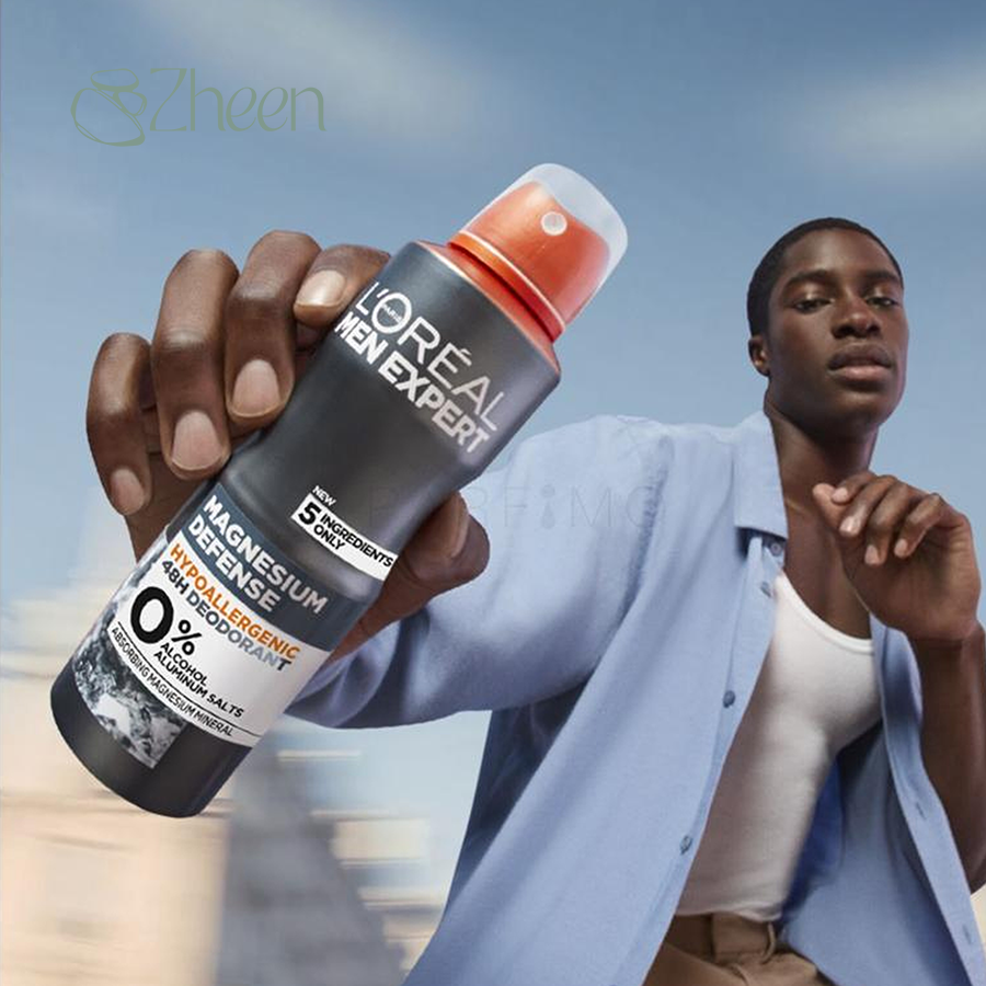 اسپری ضد تعریق مردانه لورآل مدل Magnesium Defence حجم 250ml